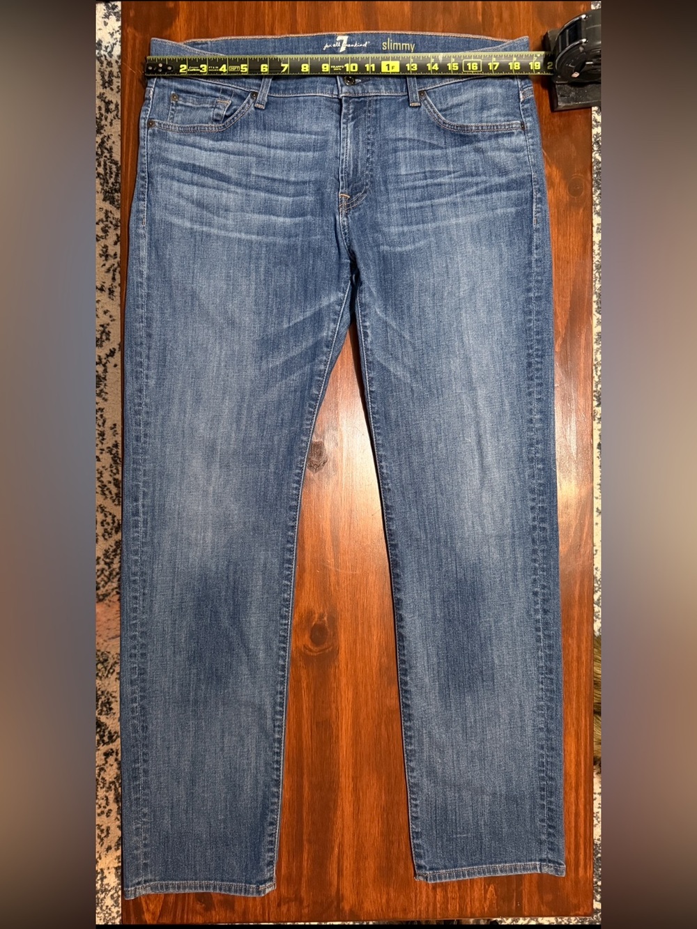 7 For All Mankind Men’s Slimmy Jeans - Medium Blue Wash